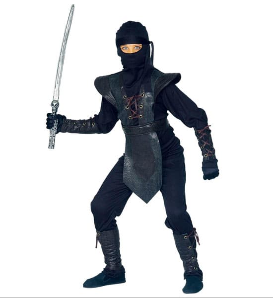 Fekete Ninja Jelmez 128-as