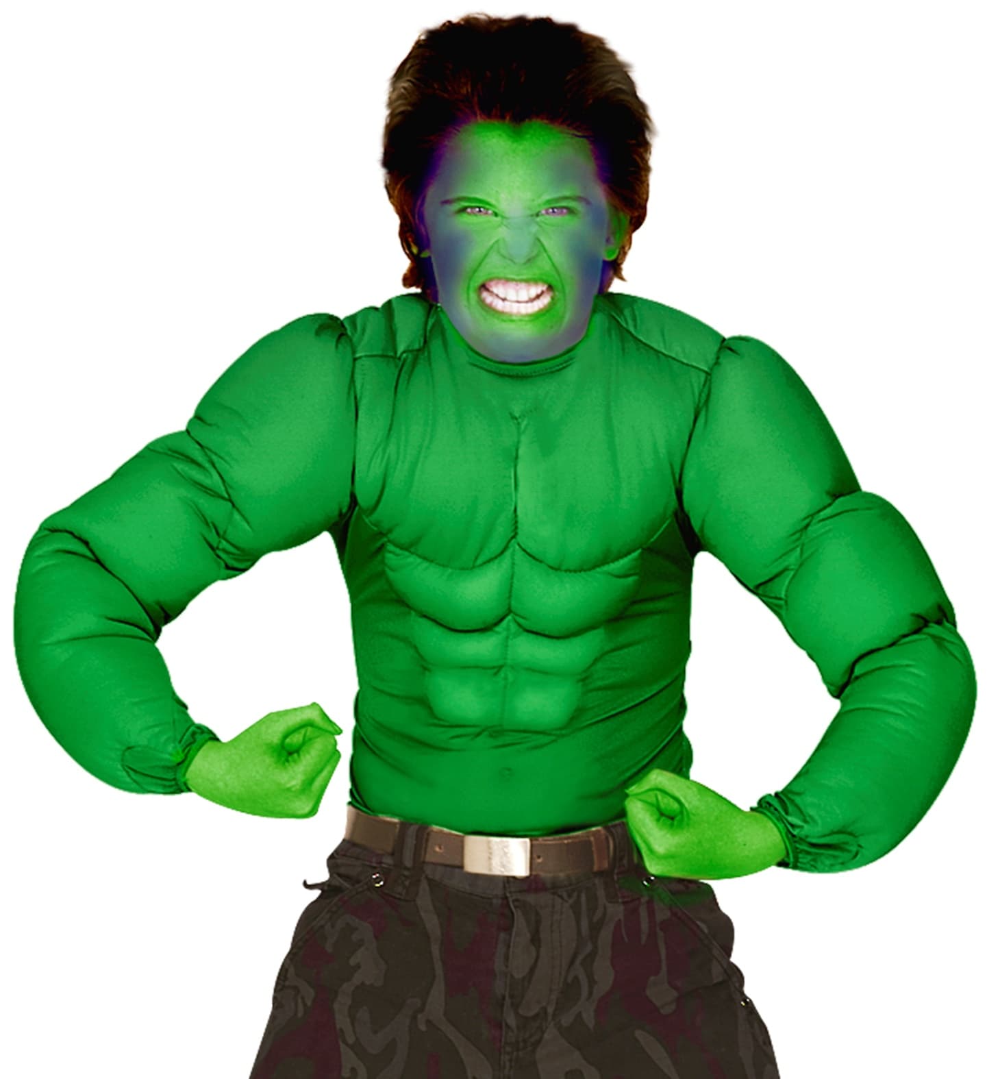 Zöld izompóló jelmez 128-as