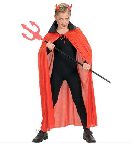 Piros köpeny fekete gallérral